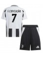 Juventus Francisco Conceicao #7 Hjemmedraktsett Barn 2024-25 Korte ermer (+ bukser)